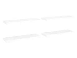 Prateleira| Prateleiras parede suspensas 4 pcs 80x23,5x3,8cm MDF PT527300 Branco