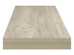 vidaxl Prateleiras parede suspensas 2 pcs 80x23,5x3,8cm MDF carvalho Castanho