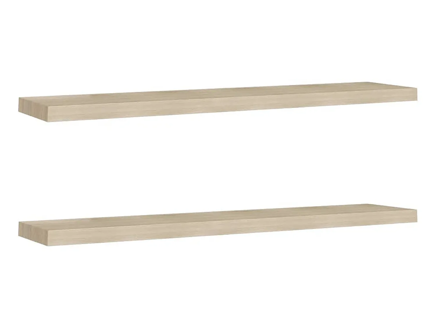 Prateleiras parede suspensas 2 pcs 120x23,5x3,8cm MDF carvalho PT836679^ Prateleira