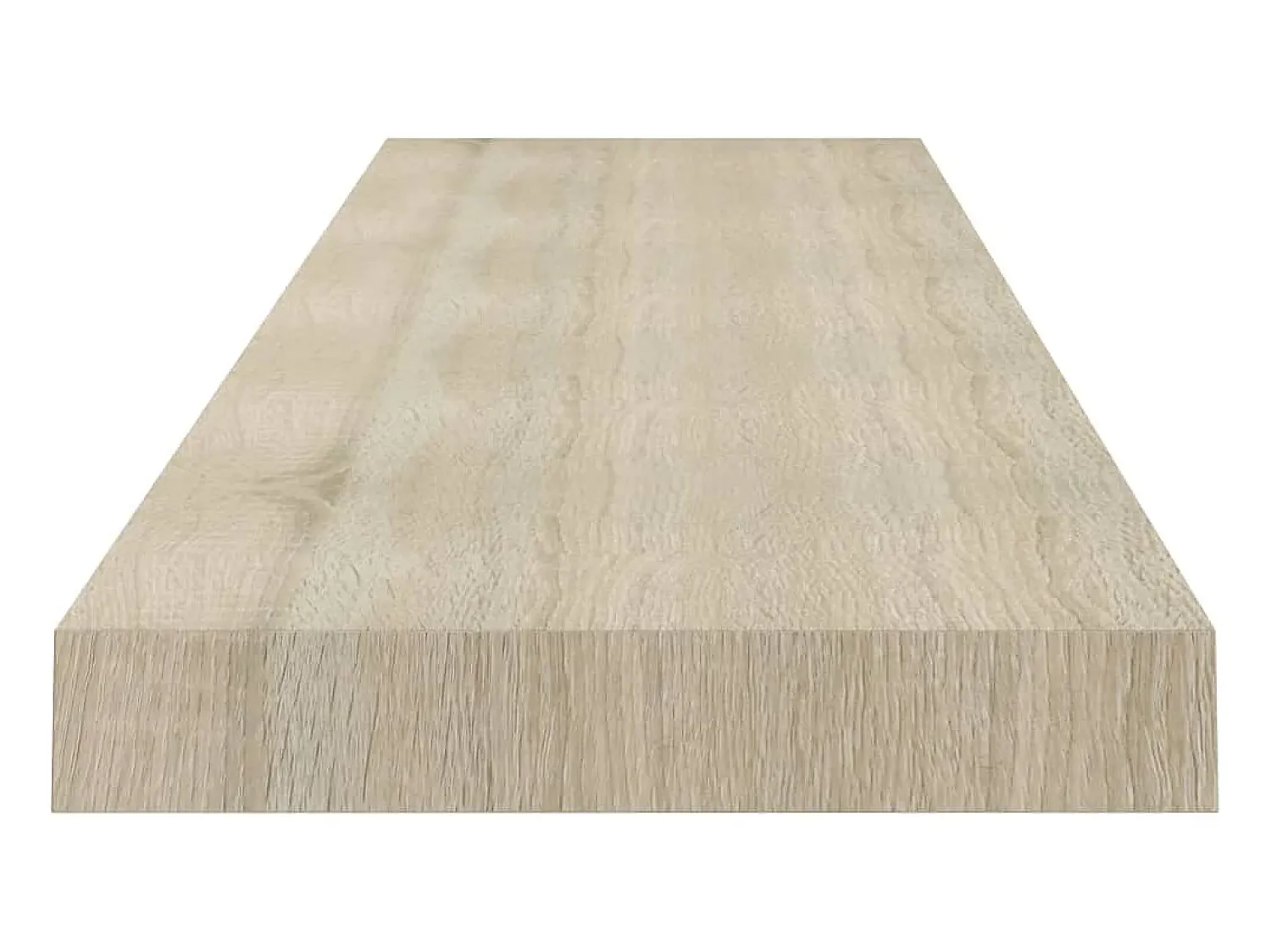 Prateleiras parede suspensas 2 pcs 120x23,5x3,8cm MDF carvalho PT836679^ Prateleira