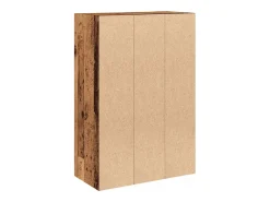 Biblioteca*vidaxl Prateleiras p/estante 60,5x30x90cm deriv. madeira madeira velha Castanho
