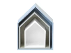 Prateleira* Prateleiras set de 3 MDF multicolor 37,5x29x12cm Multicor