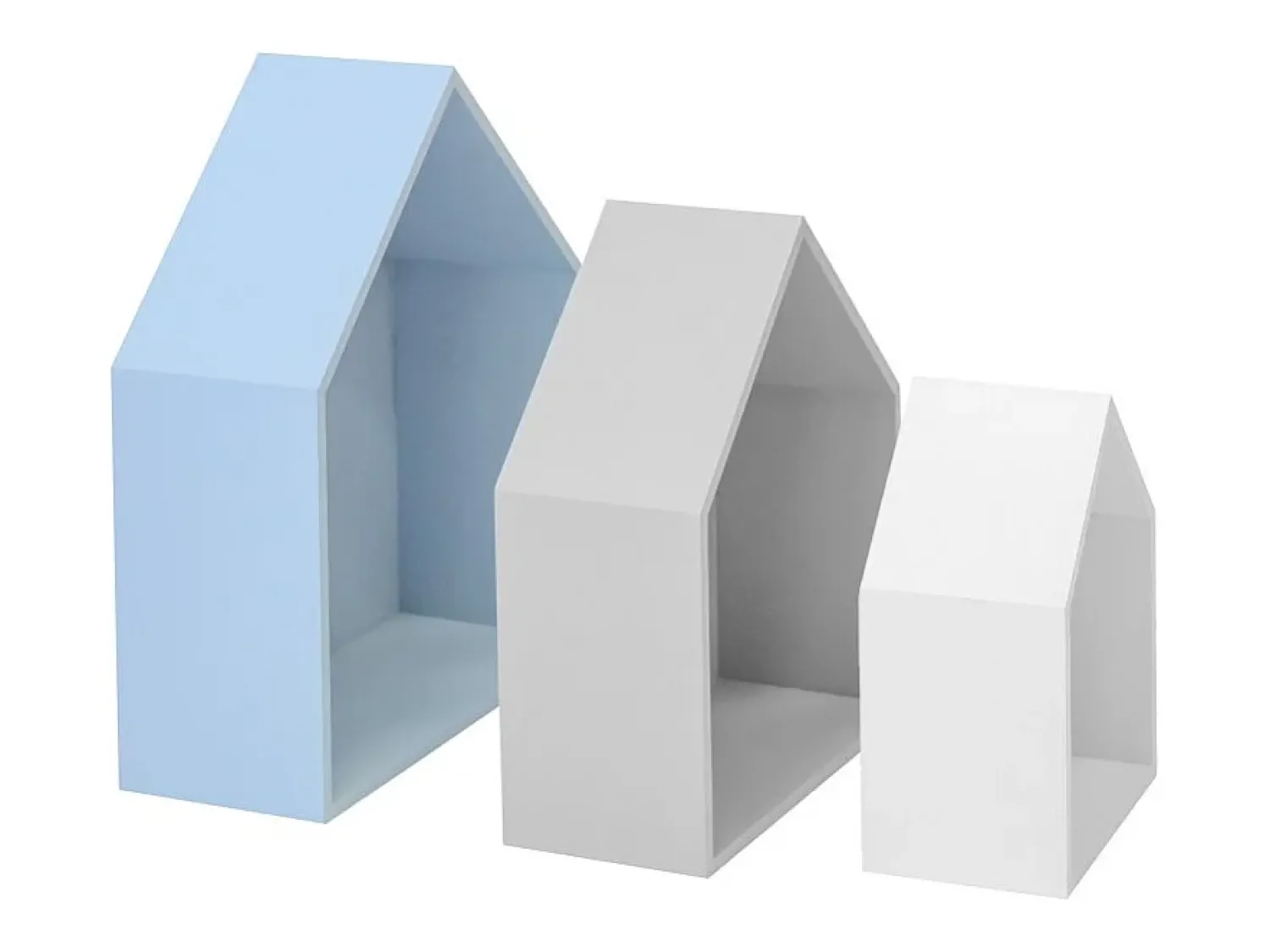 Prateleira* Prateleiras set de 3 MDF multicolor 37,5x29x12cm Multicor