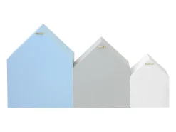 Prateleira* Prateleiras set de 3 MDF multicolor 37,5x29x12cm Multicor