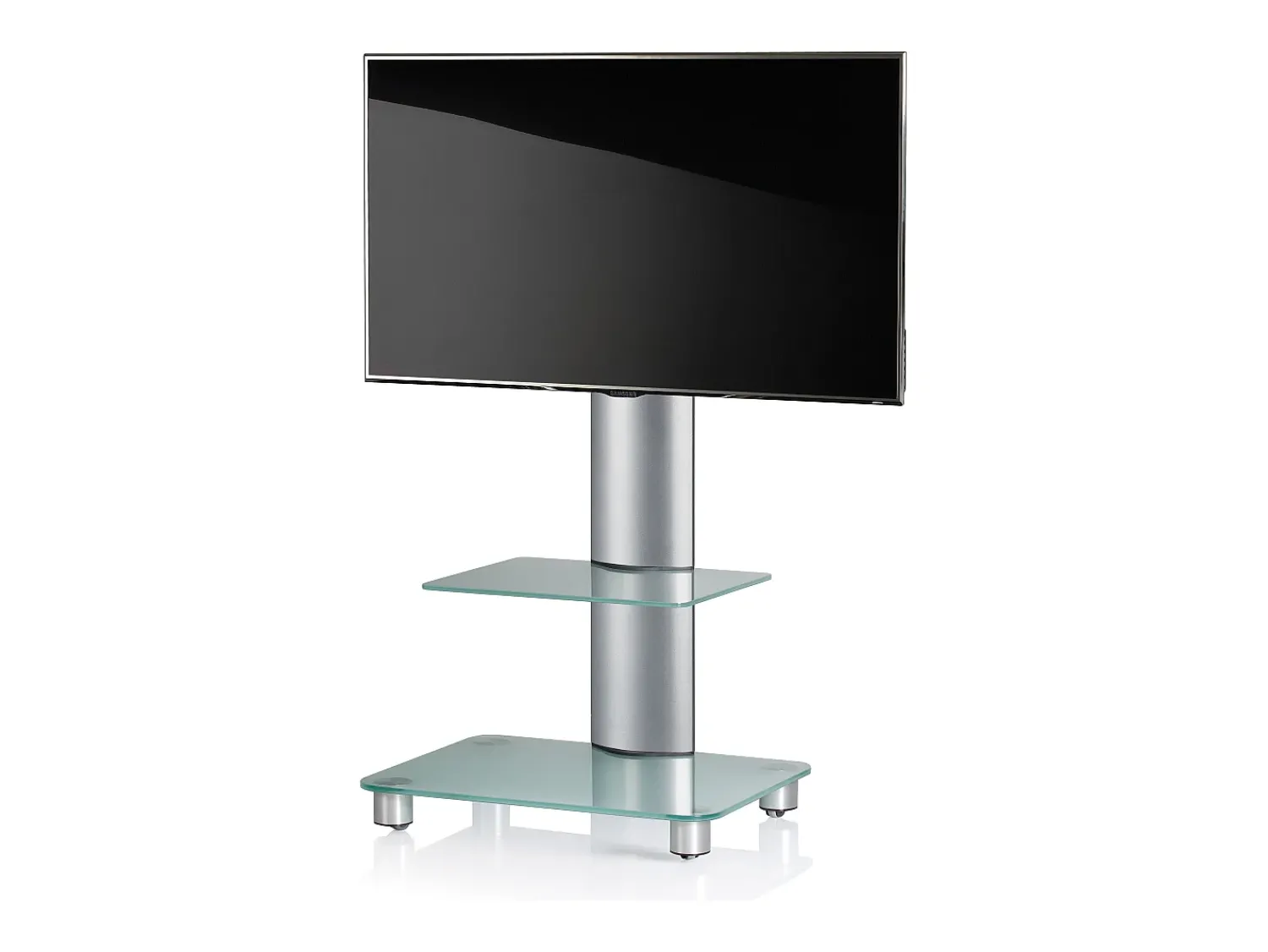Móvel De Tv*VCM Pés de suporte de TV Blino Vidro fosco A. 100 x L. 60 x D 44 cm Verde