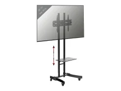 Móvel De Tv*VCM Pés de suporte de TV B-MS Preto A. 190 x L. 76 x P. 66 cm Multicor