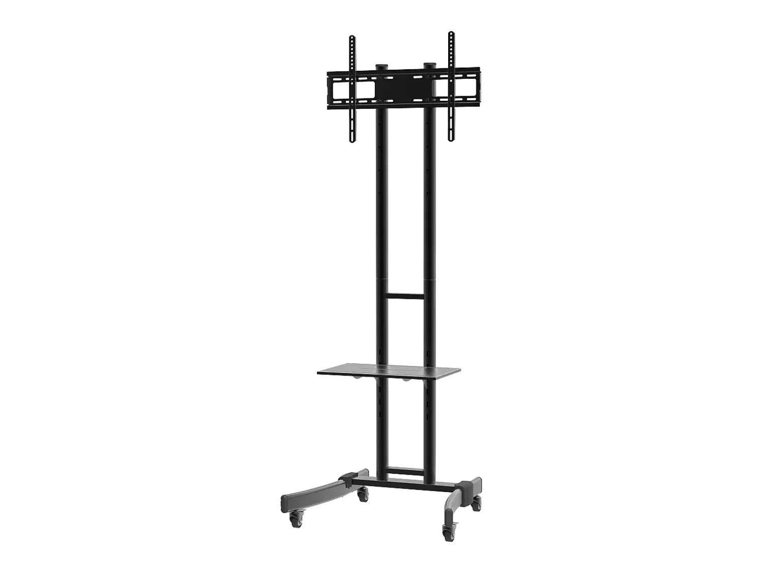 Móvel De Tv*VCM Pés de suporte de TV B-MS Preto A. 190 x L. 76 x P. 66 cm Multicor