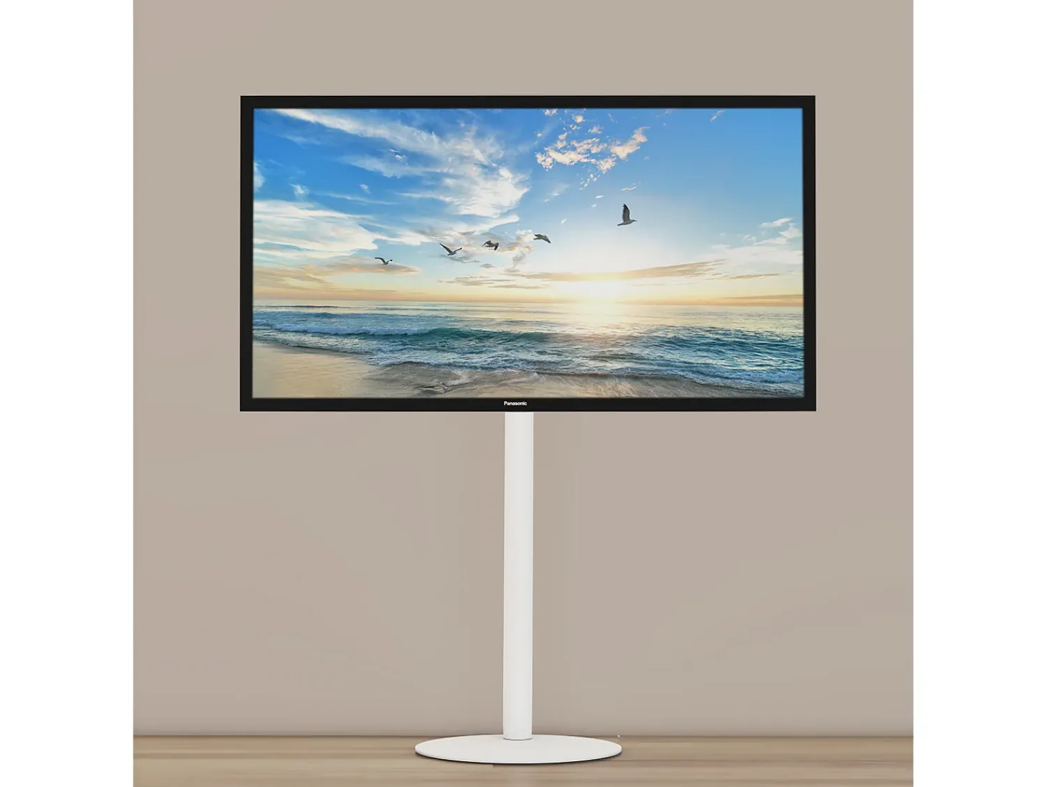 Outlet VCM Pés de suporte de TV Cirla Branco A. 100 x L. 55 x P. 45 cm Multicor