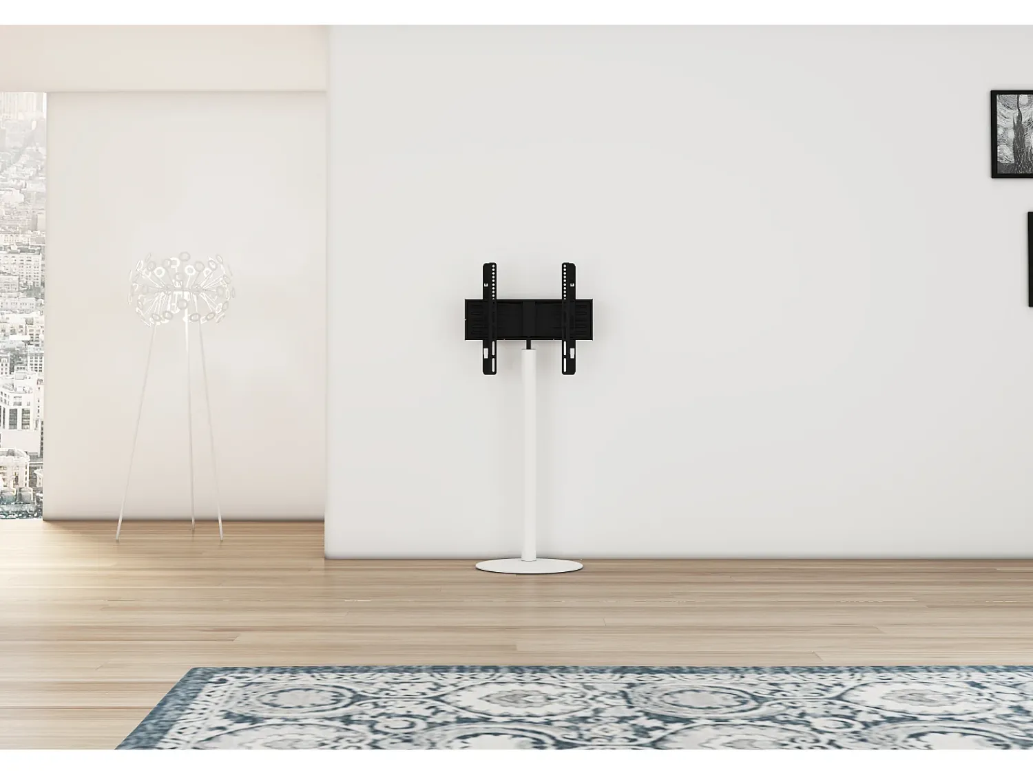Outlet VCM Pés de suporte de TV Cirla Branco A. 100 x L. 55 x P. 45 cm Multicor