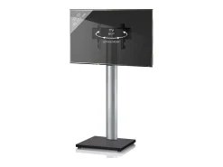 Móvel De Tv*VCM Pés de suporte de TV Onu Vidro preto A. 174 x L. 68 x P. 54 cm Multicor