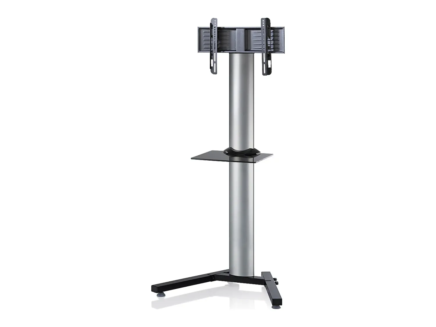 VCM Pés de suporte de TV Stadino Prata A. 174 x L. 90 x P. 74 cm^ Móvel De Tv