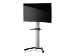 VCM Pés de suporte de TV Stadino Prata A. 174 x L. 90 x P. 74 cm^ Móvel De Tv