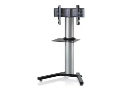 VCM Pés de suporte de TV Stadino Prata A. 125 x L. 90 x P. 72 cm^ Móvel De Tv