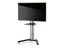 VCM Pés de suporte de TV Stadino Prata A. 125 x L. 90 x P. 72 cm^ Móvel De Tv