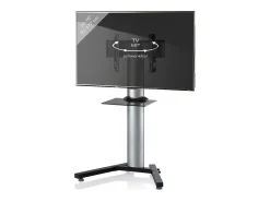 VCM Pés de suporte de TV Stadino Prata A. 125 x L. 90 x P. 72 cm^ Móvel De Tv
