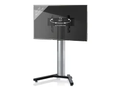 VCM Pés de suporte de TV Stadino Prata A. 125 x L. 90 x P. 72 cm^ Móvel De Tv