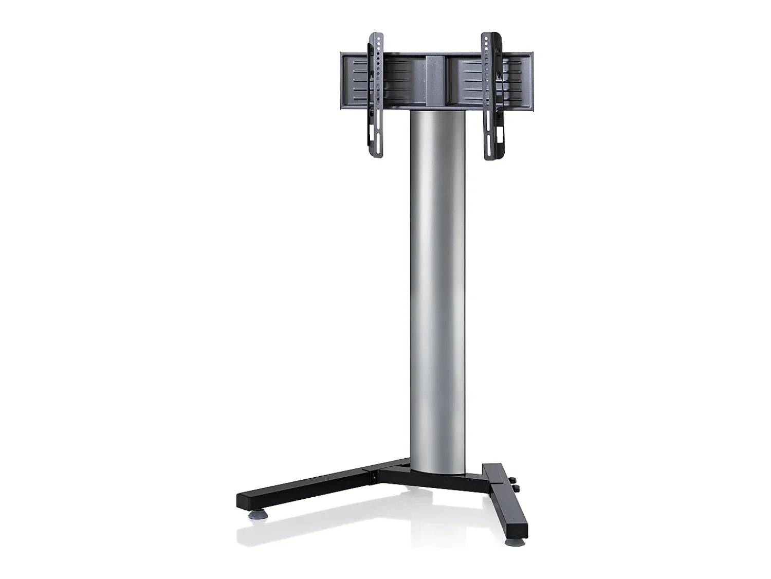 VCM Pés de suporte de TV Stadino Prata A. 125 x L. 90 x P. 72 cm^ Móvel De Tv