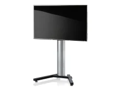 VCM Pés de suporte de TV Stadino Prata A. 125 x L. 90 x P. 72 cm^ Móvel De Tv