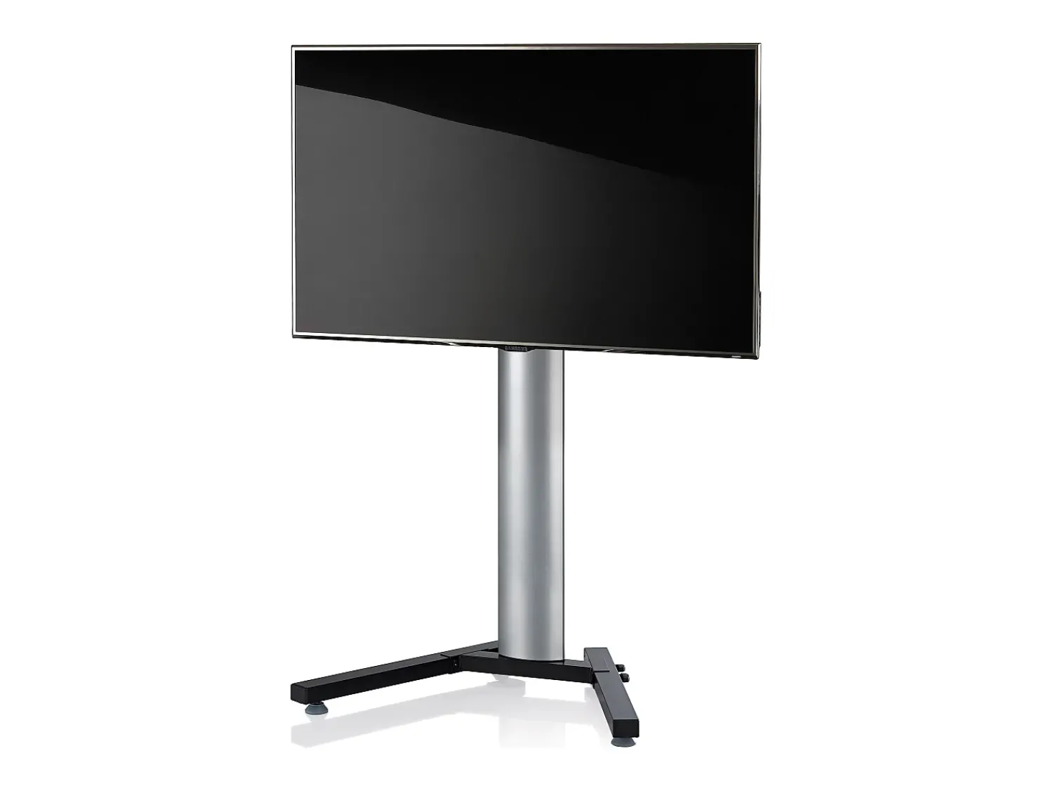 VCM Pés de suporte de TV Stadino Prata A. 125 x L. 90 x P. 72 cm^ Móvel De Tv