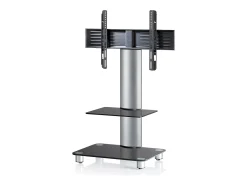 Móvel De Tv|VCM Pés de suporte de TV Tosal Vidro preto A. 100 x L. 60 x P. x 44 cm Multicor