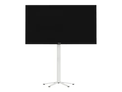VCM Pés de suporte de TV Xila Branco A. 100 x L. 61 x P. 61 cm^ Móvel De Tv