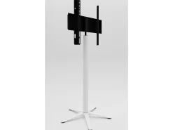 VCM Pés de suporte de TV Xila Branco A. 100 x L. 61 x P. 61 cm^ Móvel De Tv