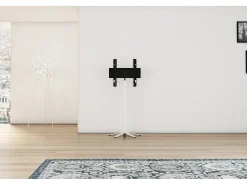 VCM Pés de suporte de TV Xila Branco A. 100 x L. 61 x P. 61 cm^ Móvel De Tv