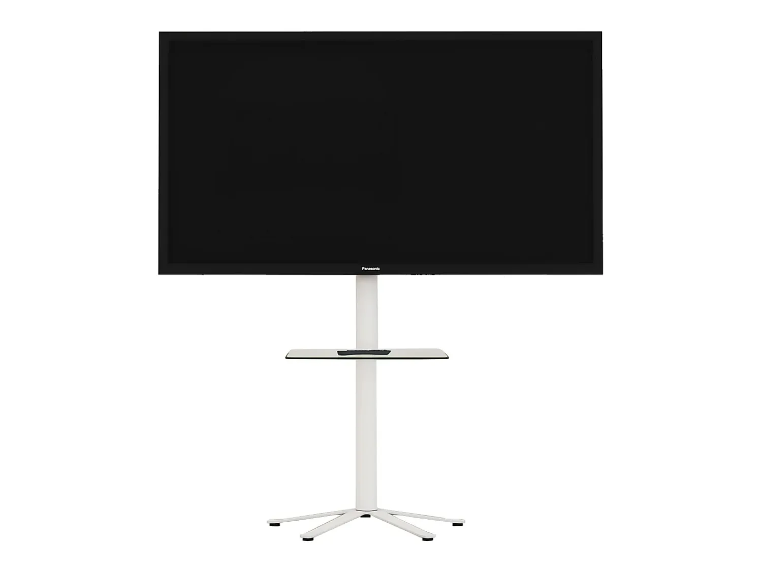 VCM Pés de suporte de TV Xila Branco A. 100 x L. 61 x P. 61 cm^ Móvel De Tv