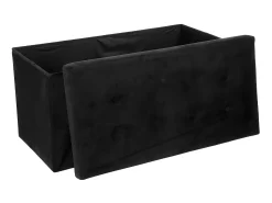 Atmosphera Pufe Duplo Dobrável Lysandre Sala de Estar/Jantar, 76x38 cm^ Acessórios De Arrumação