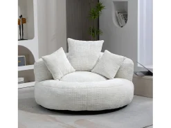 Sale Hauss Spole Puff com 3 almofadas - Para adultos e crianças - Chenille , não necessita de montagem Bege