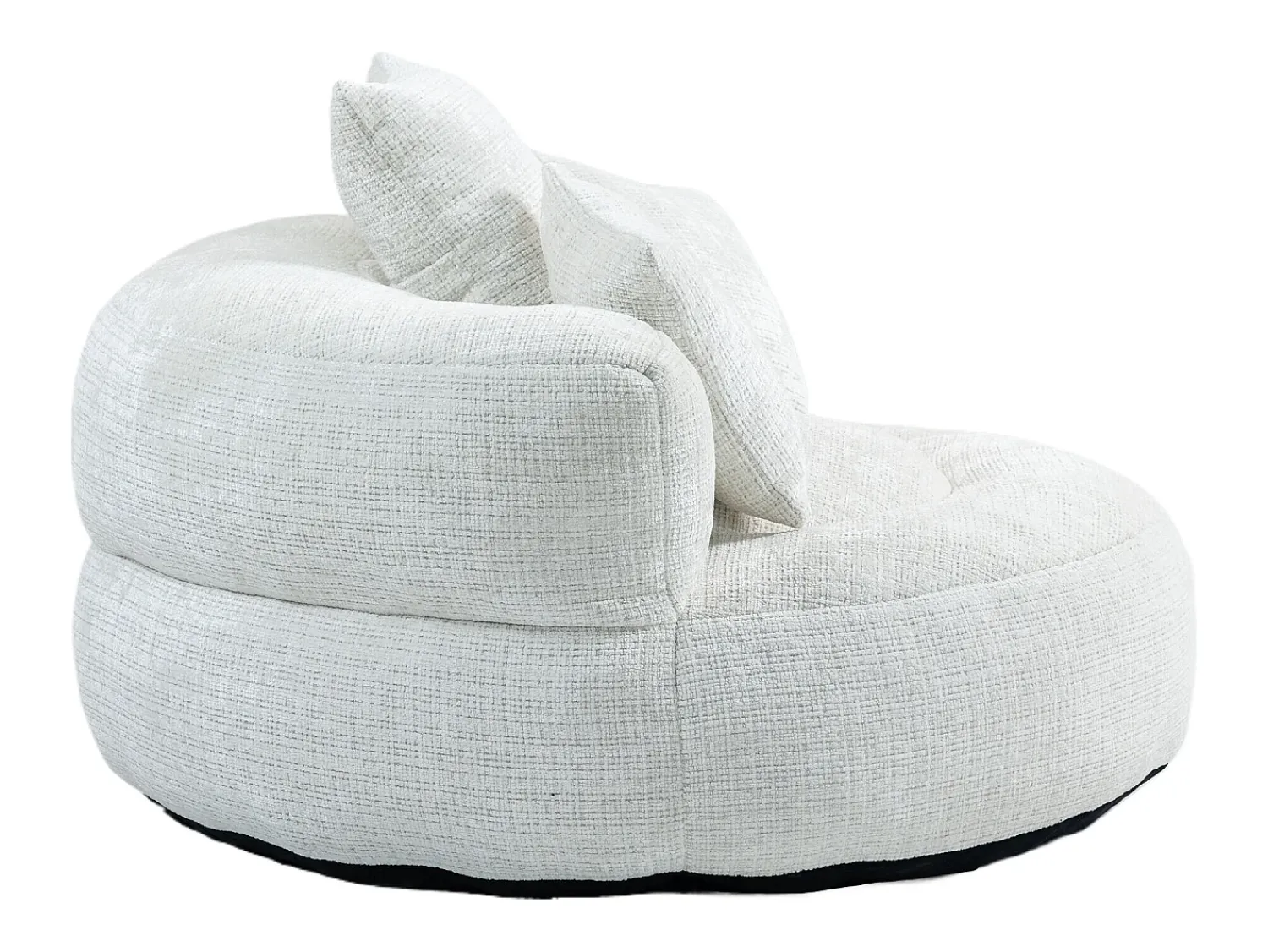 Sale Hauss Spole Puff com 3 almofadas - Para adultos e crianças - Chenille , não necessita de montagem Bege