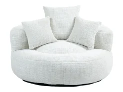Sale Hauss Spole Puff com 3 almofadas - Para adultos e crianças - Chenille , não necessita de montagem Bege