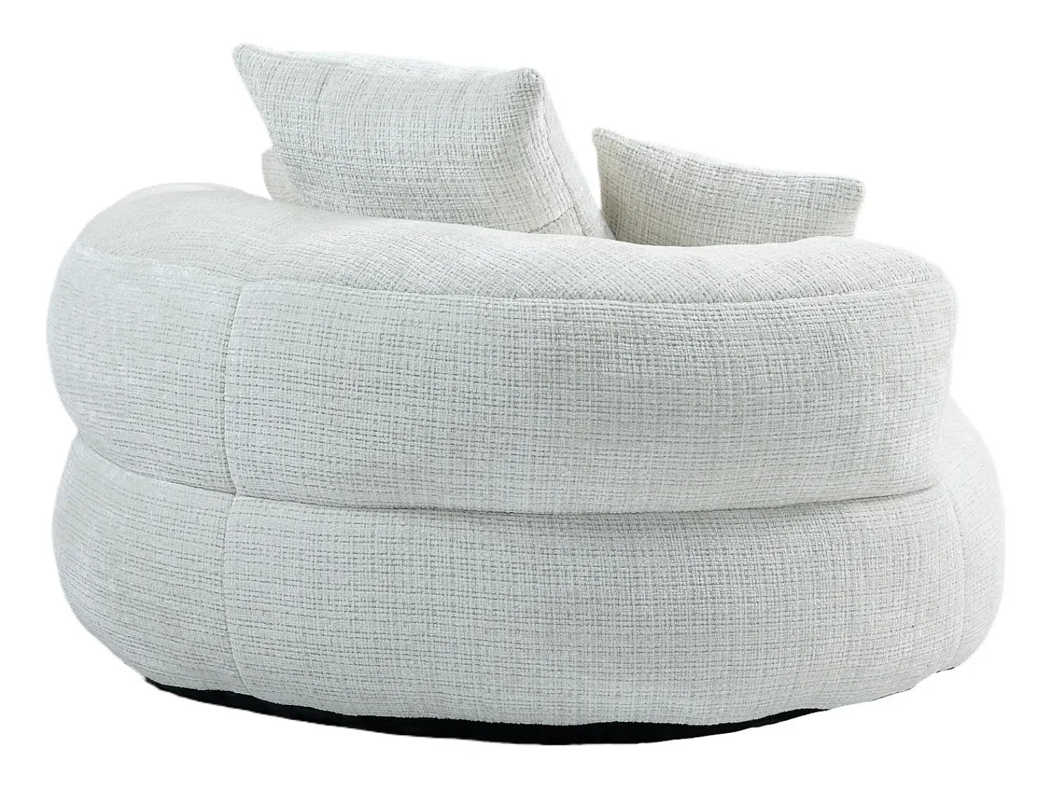 Sale Hauss Spole Puff com 3 almofadas - Para adultos e crianças - Chenille , não necessita de montagem Bege