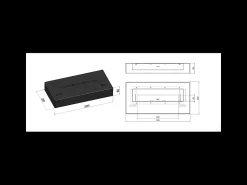 Lareira| Queimador a bioetanol com bancada em aço inoxidável mate 50cm Preto