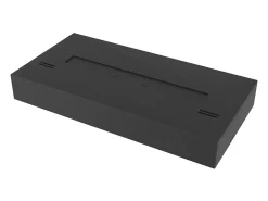 Lareira| Queimador a bioetanol com bancada em aço inoxidável mate 60cm Preto