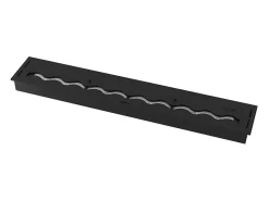 New Queimador de bioetanol 120cm em aço inoxidável , 5 lt Preto