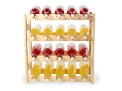 Acessórios De Arrumação|Acessório Vinho E Bar* Rack de vinho de madeira KADAX Rack de álcool para 20 garrafas