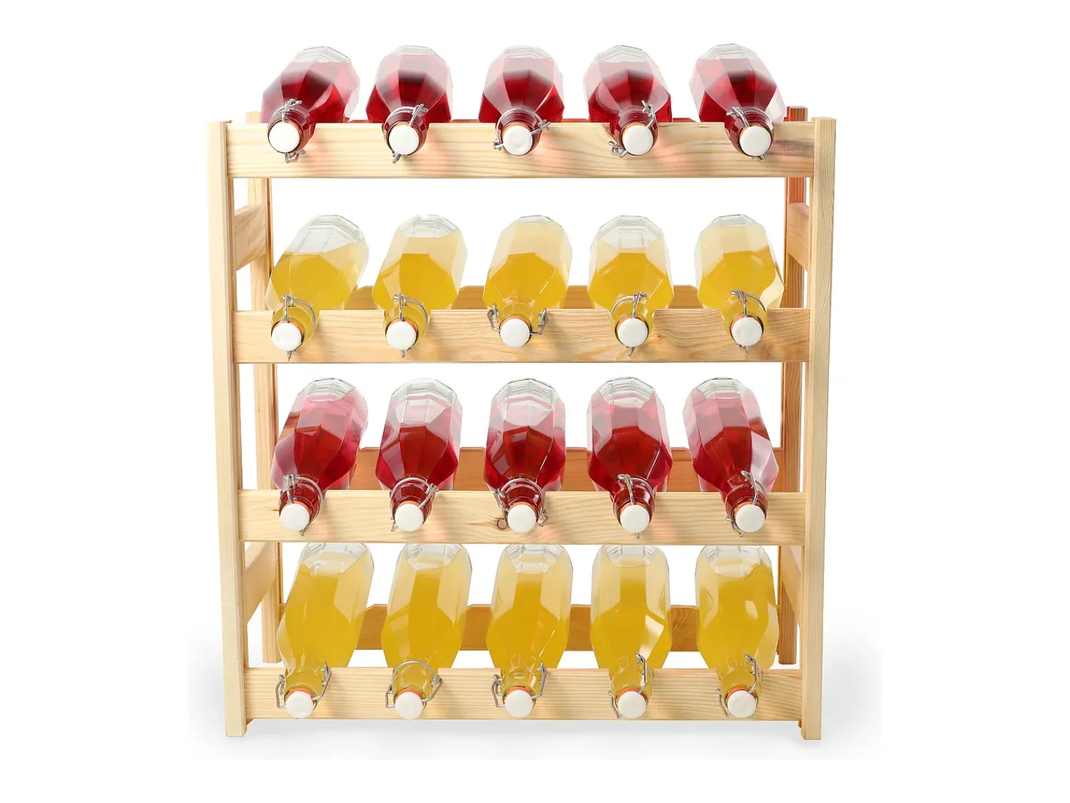 Acessórios De Arrumação|Acessório Vinho E Bar* Rack de vinho de madeira KADAX Rack de álcool para 20 garrafas