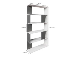 Prateleira|Vicco Raumteiler antracite 80x23.6x162.6 Cinza antracite
