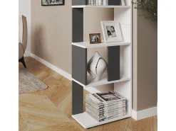 Prateleira|Vicco Raumteiler antracite/branco 45x23.6x162.6 Cinza antracite