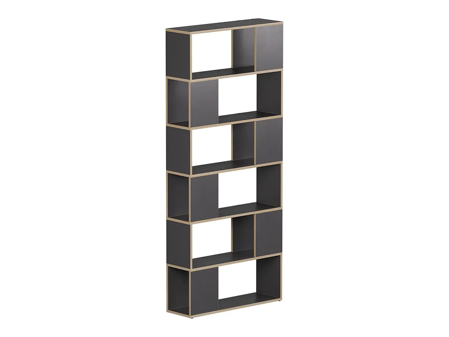 Prateleira|Vicco Raumteiler antracite/carvalho 80x24x186 eneos Preto