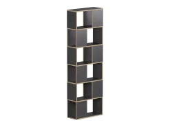 Prateleira*Vicco Raumteiler antracite/carvalho 60x24x186 eneos Preto