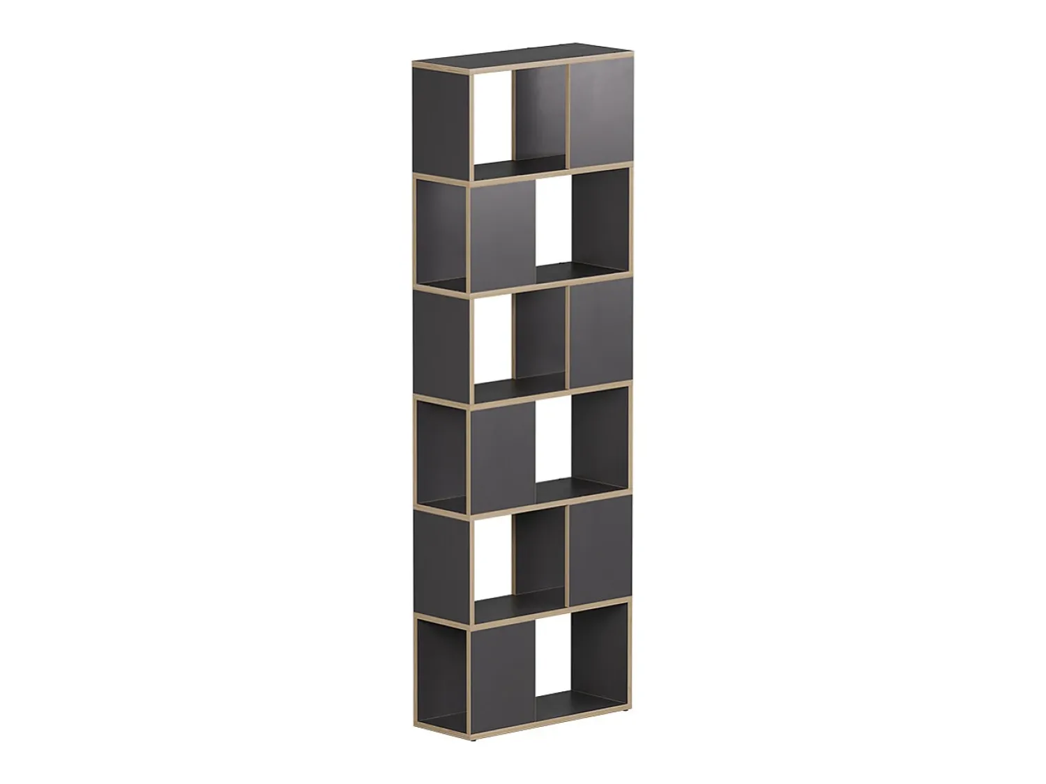 Prateleira*Vicco Raumteiler antracite/carvalho 60x24x186 eneos Preto