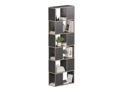 Prateleira*Vicco Raumteiler antracite/carvalho 60x24x186 eneos Preto