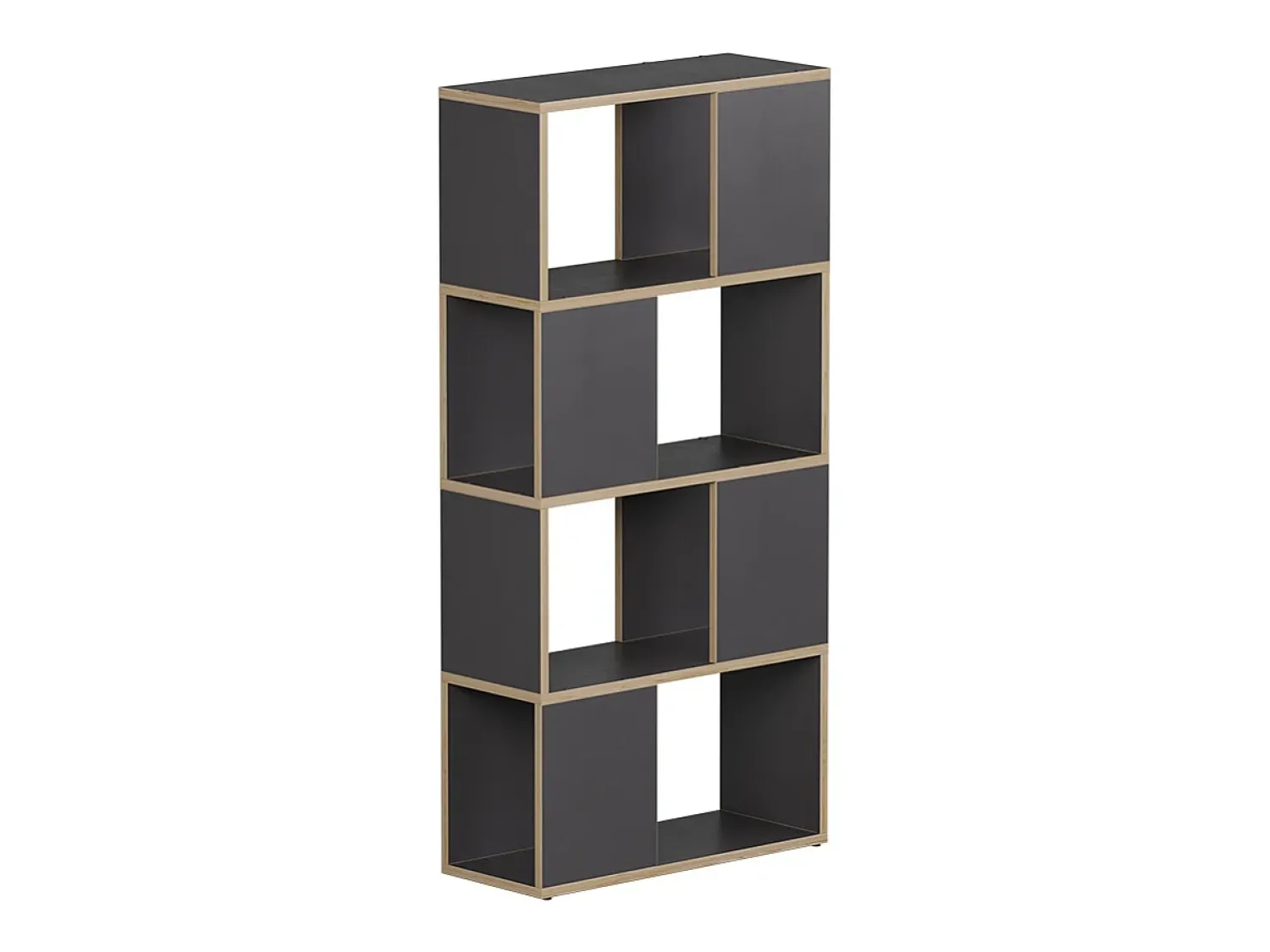 Prateleira|Vicco Raumteiler antracite/carvalho 60x24x124.5 eneos Preto