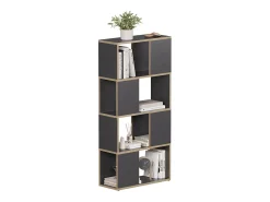 Prateleira|Vicco Raumteiler antracite/carvalho 60x24x124.5 eneos Preto