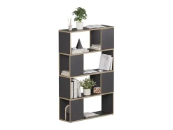 Prateleira|Vicco Raumteiler antracite/carvalho 80x24x124.5 eneos Preto