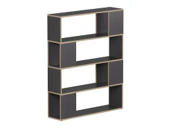 Prateleira*Vicco Raumteiler antracite/carvalho 100x24x124.5 eneos Preto