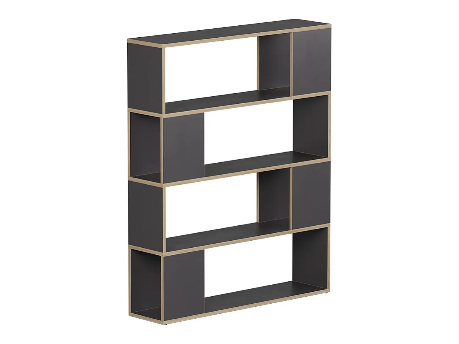 Prateleira*Vicco Raumteiler antracite/carvalho 100x24x124.5 eneos Preto