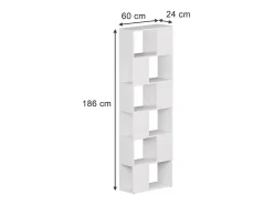 Prateleira|Vicco Raumteiler 60x24x186 eneos Branco